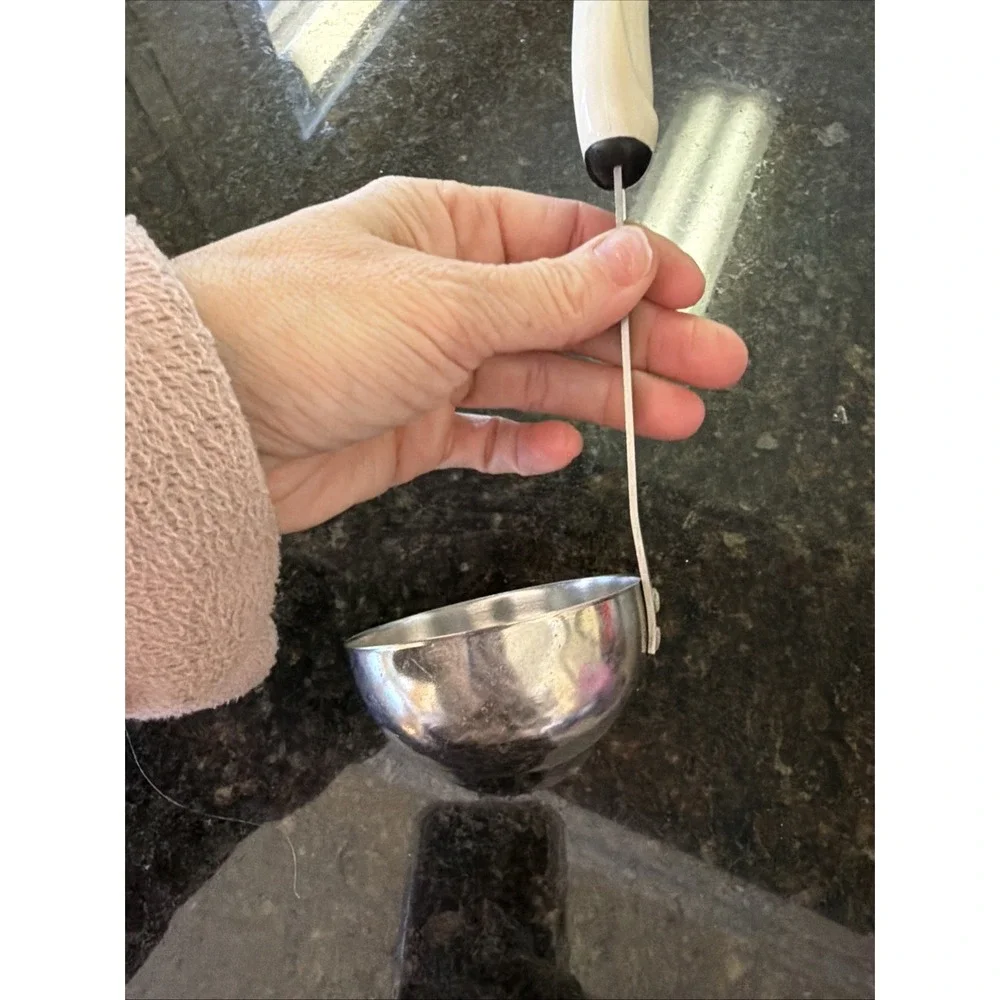 Vintage Soup Ladle Stainless Steel Made In Taiwan Rubber Grip Kitchen‎ Utensils